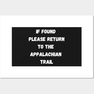 please return to the Appalachian trail - funny scary Posters and Art